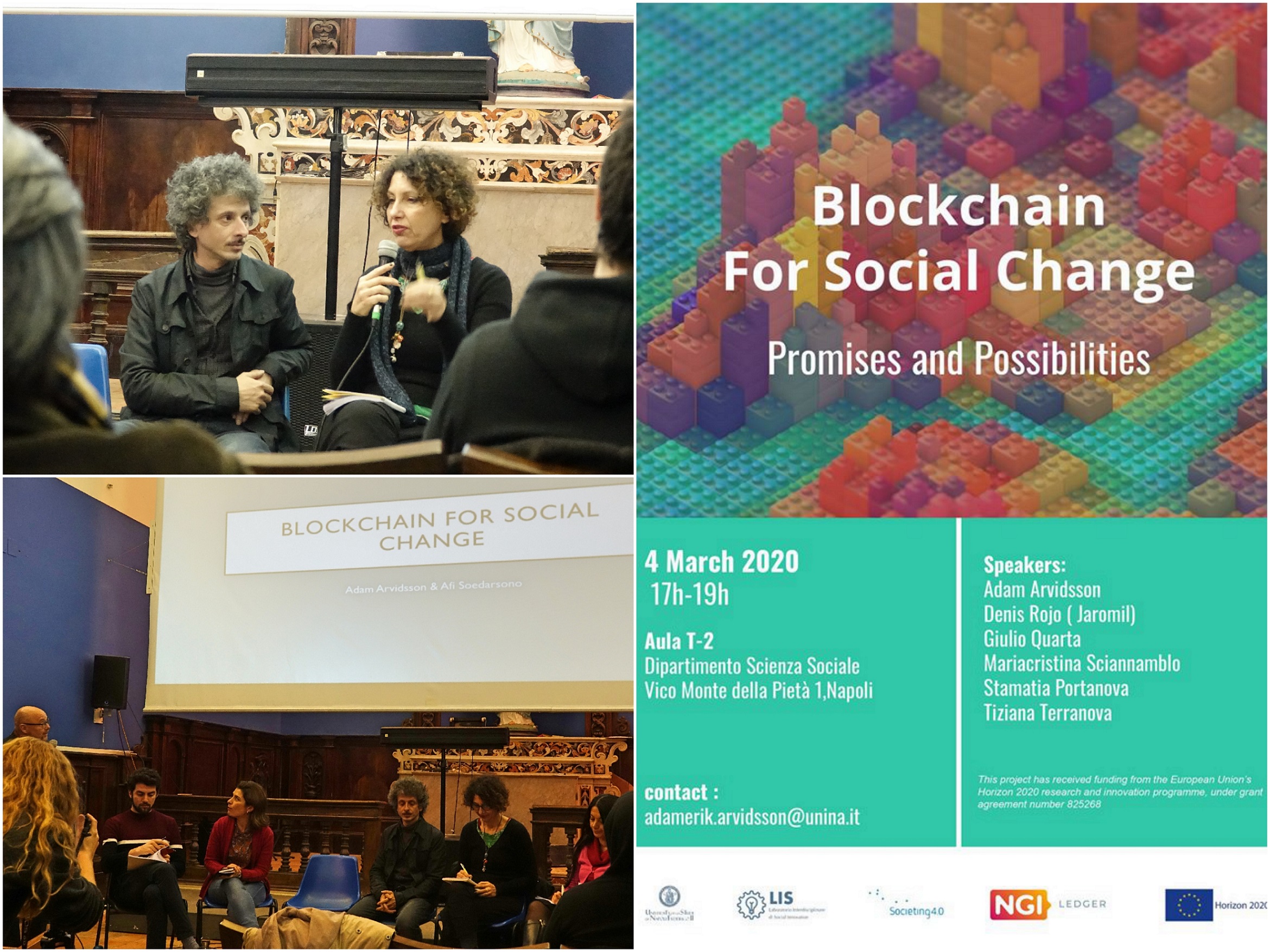 Blockchain for social change Evento Napoli 2020 sito