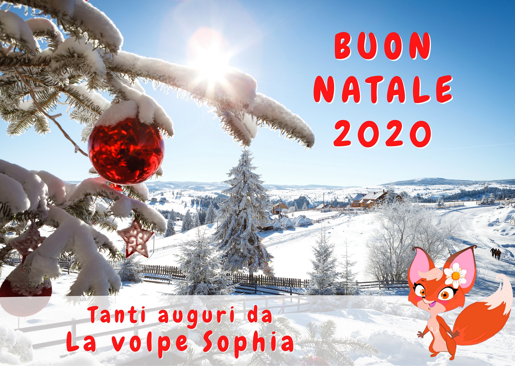 Buon Natale 2020 La volpe Sophia sito