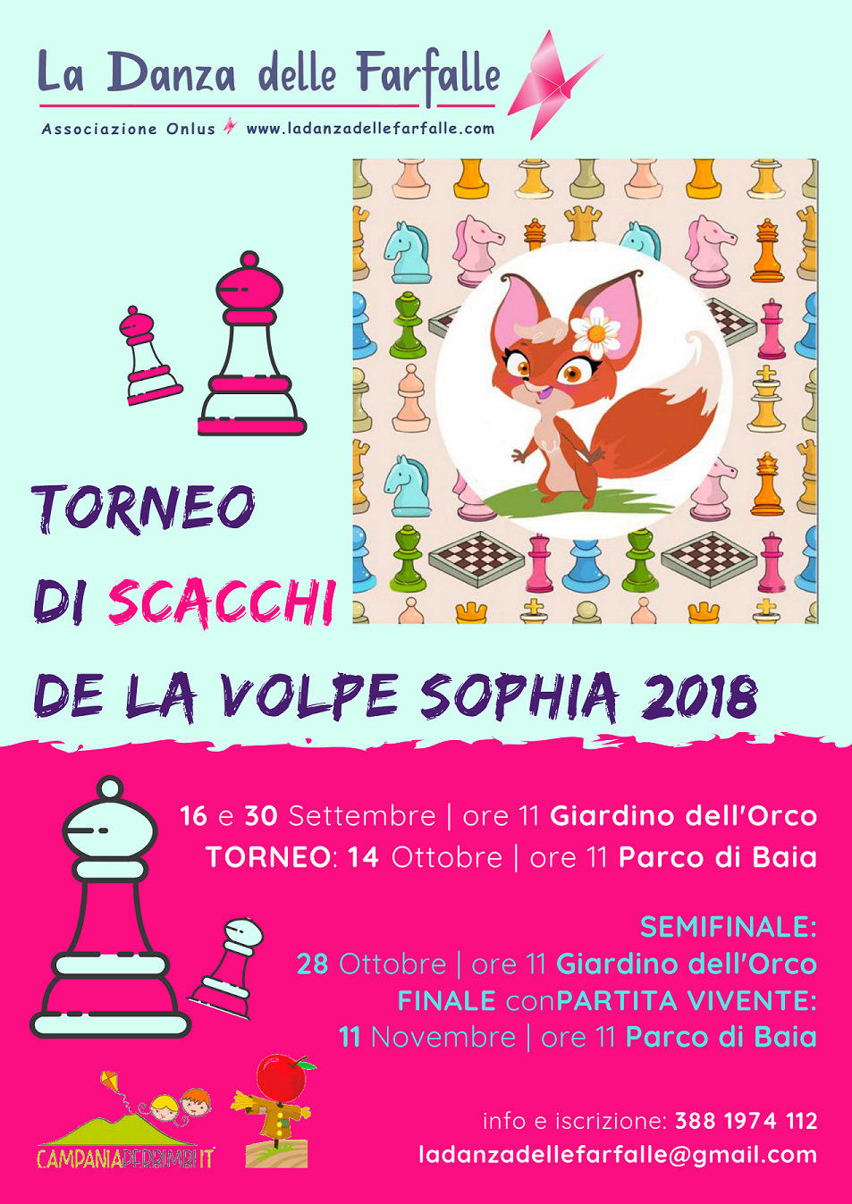 LOCANDINA Torneo di scacchi de La volpe Sophia 2018 sito