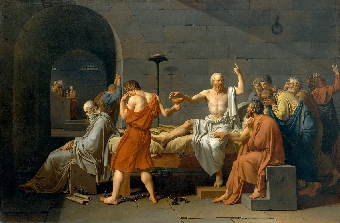 La Mort de Socrate Jacques-Louis David 1787 sito