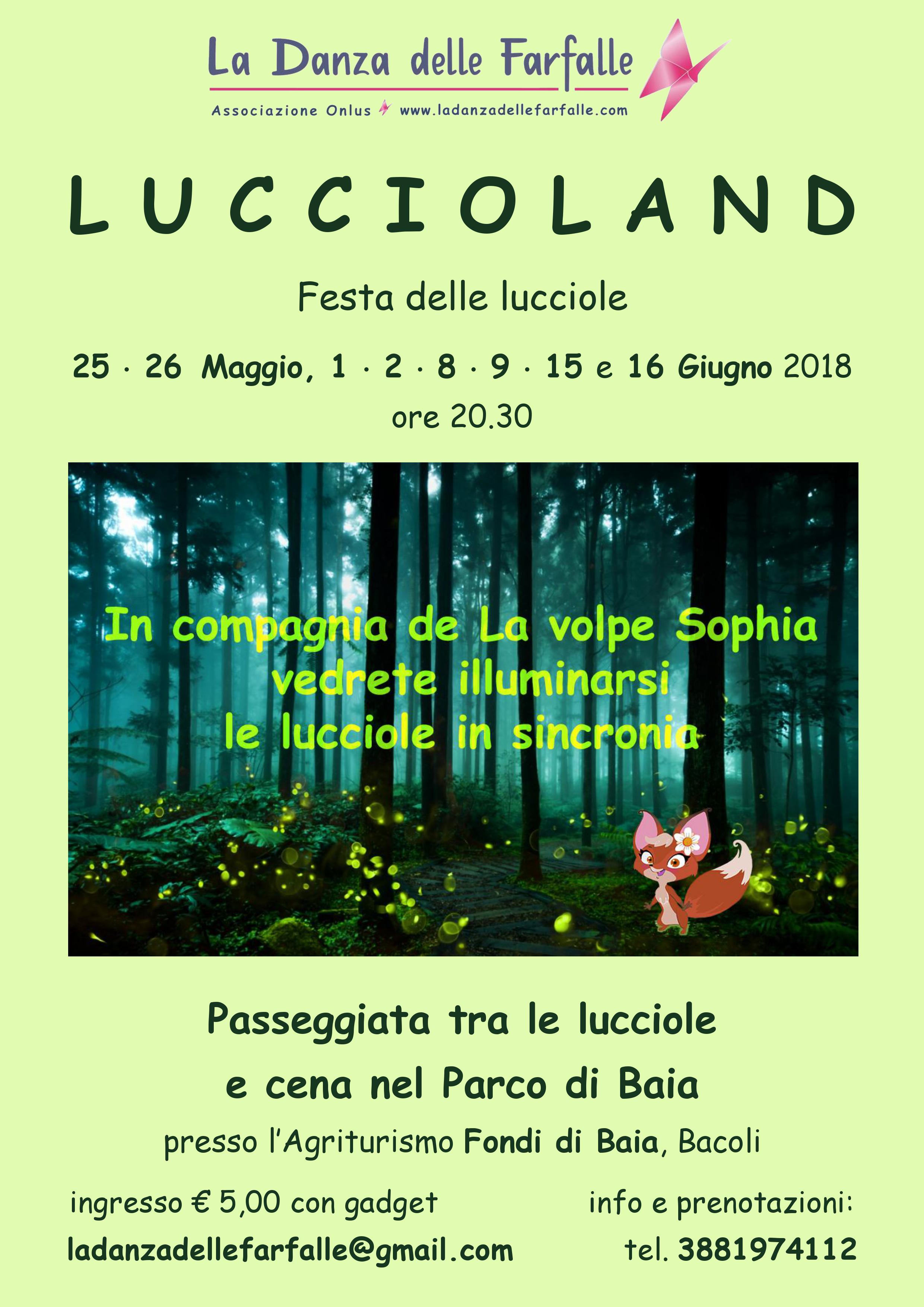 Luccioland-La Danza delle Farfalle Onlus Parco-di-Baia Maggio Giugno 2018