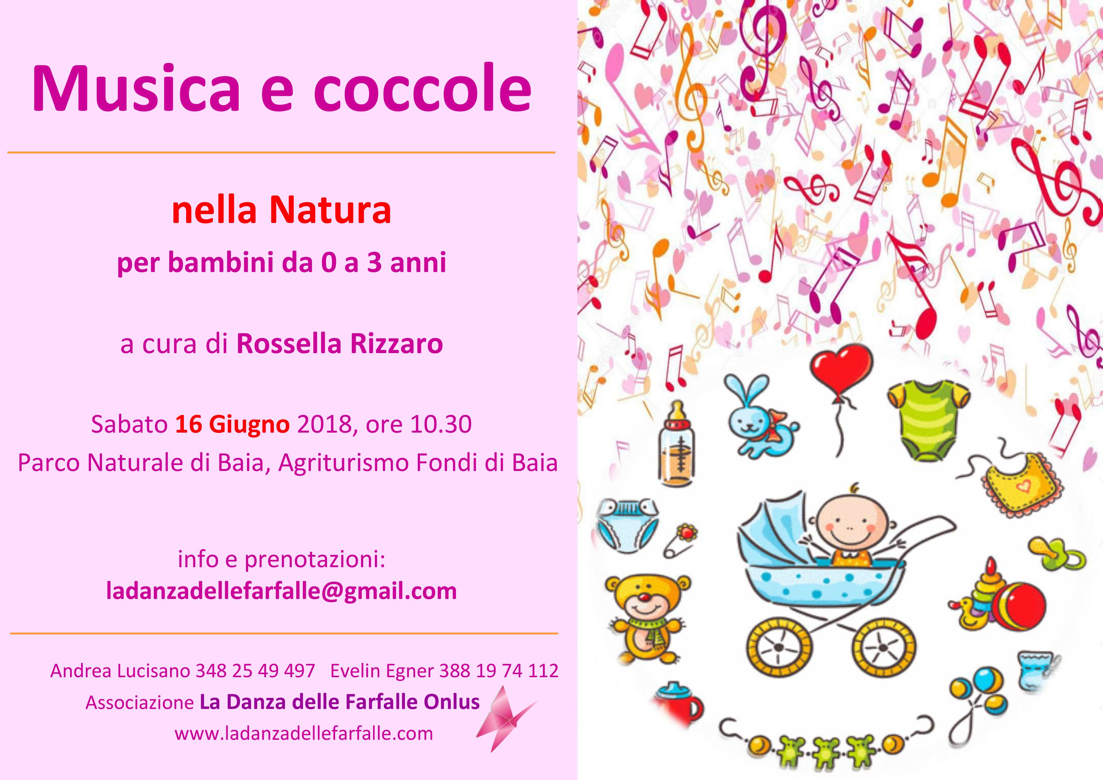 Evento Musica e Coccole nella Natura Rossella Rizzaro Ass La Danza delle Farfalle Onlus 16 Giugno 2018