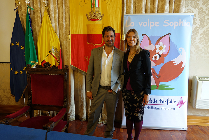 Pesentazione La volpe Sophia filosofa con Aldo Masullo di Andrea Luisano Presidente e Vicepresidente dell associazione La Danza delle Farfalle Onlus sito
